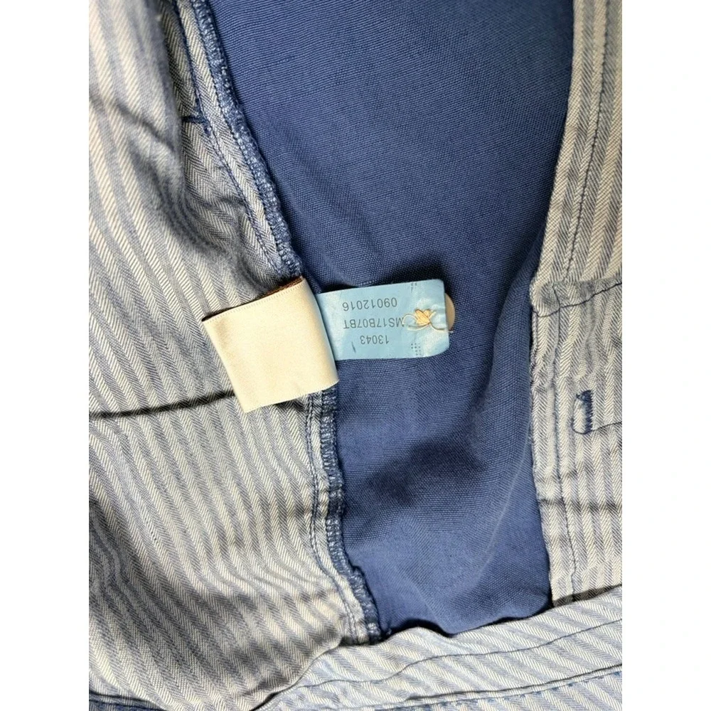 Peter Millar Seaside Collection Shorts Mens Navy Blue Linen Cotton SIlk Size 52R